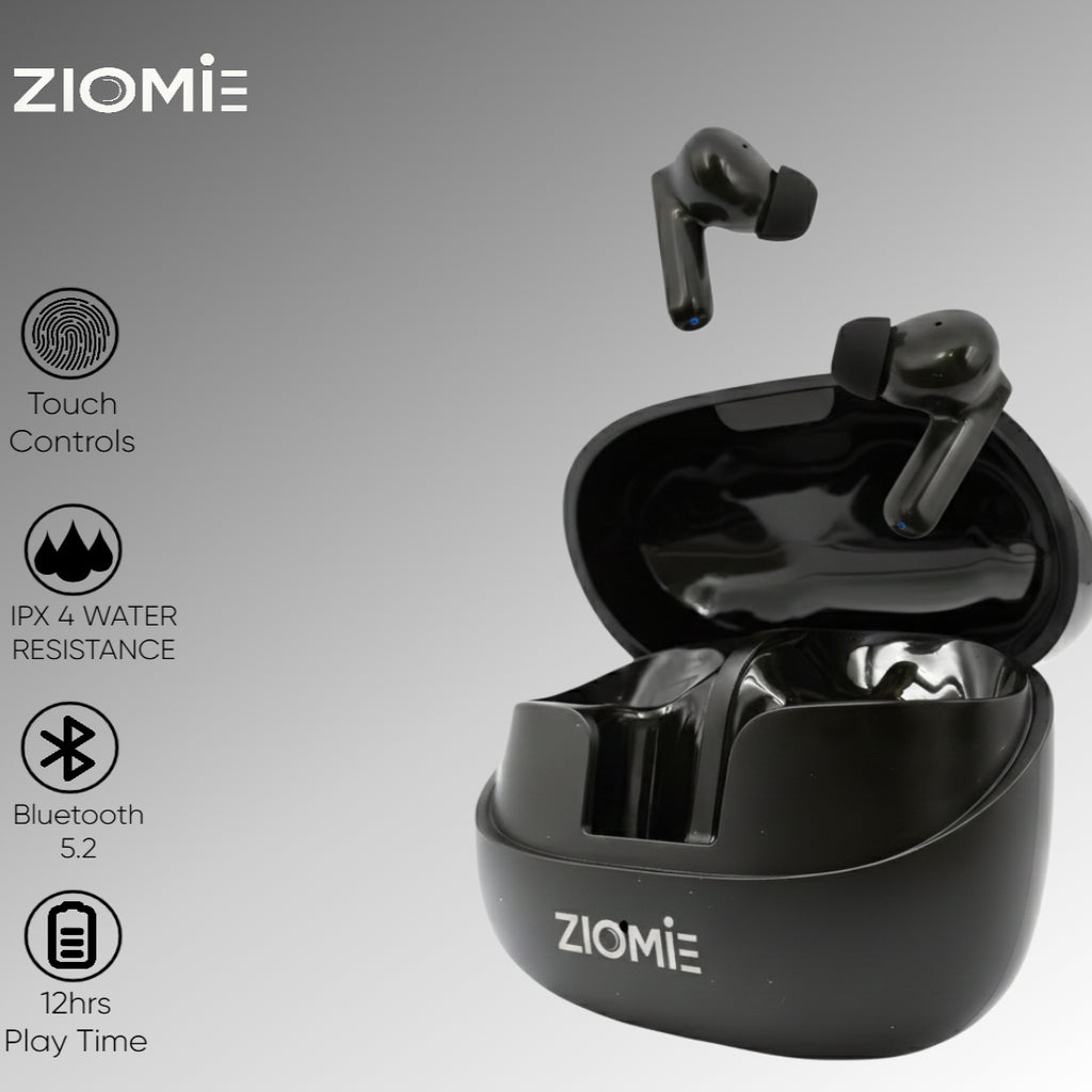 ZIOME Z 11 Bluetooth Gaming (Black, True Wireless)