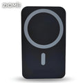 Ziome Magsafe Wireless Power bank 10000mAh 30Watt, In-built 2 Wire (Type C, Lightning), In-built Stand, Black