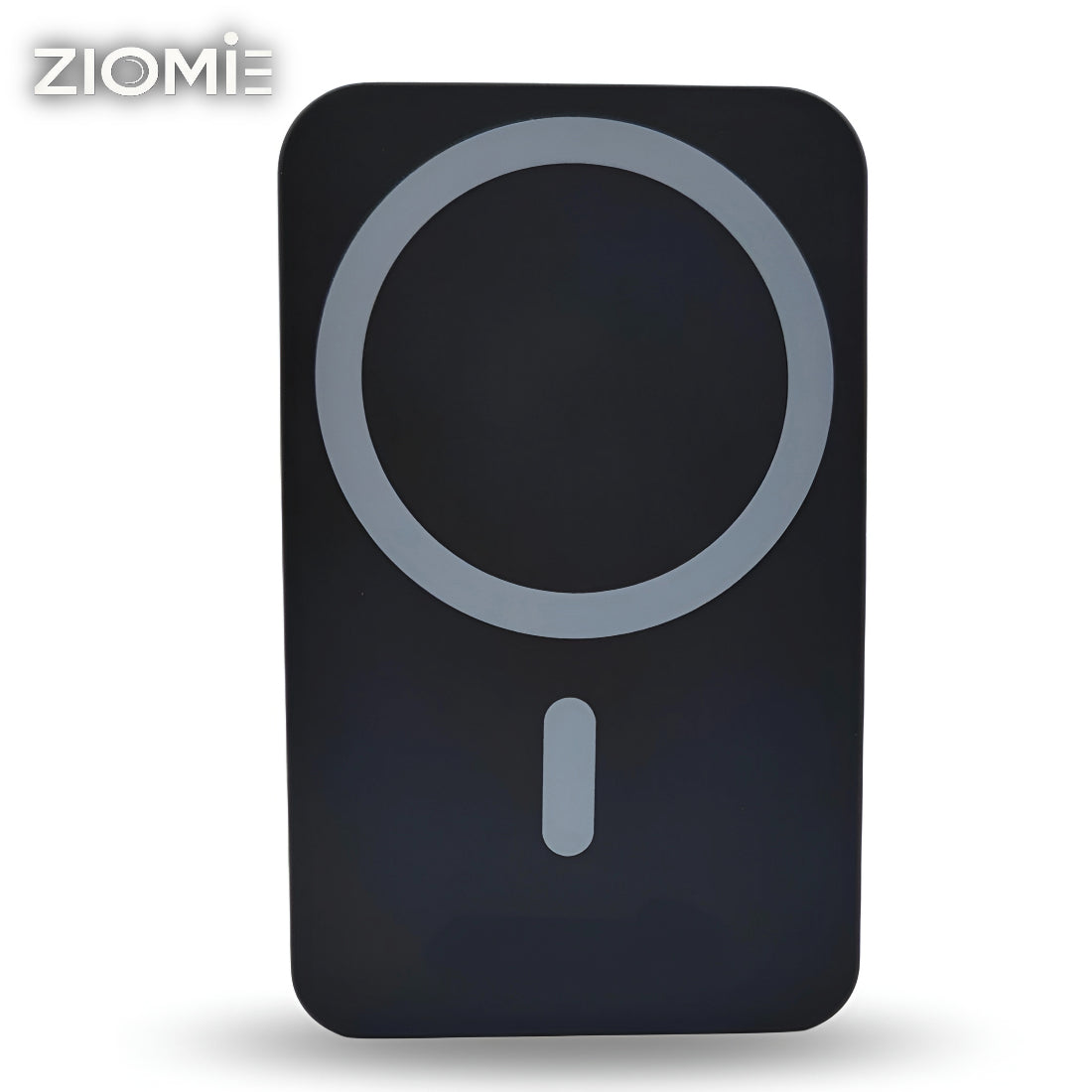 Ziome Magsafe Wireless Power bank 10000mAh 30Watt, In-built 2 Wire (Type C, Lightning), In-built Stand, Black