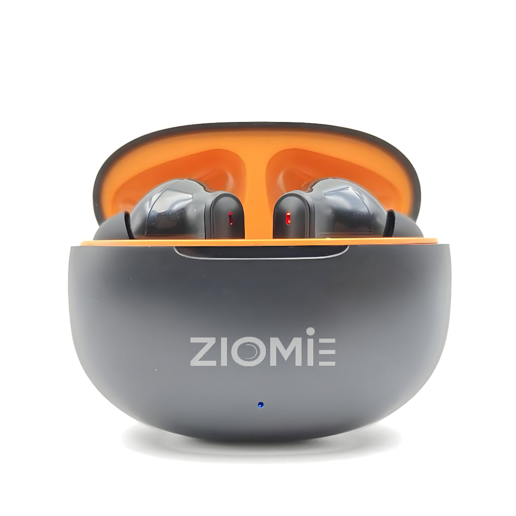 ZIOME Z1- Pro Bluetooth Earbuds (Black-Orange, True Wireless)