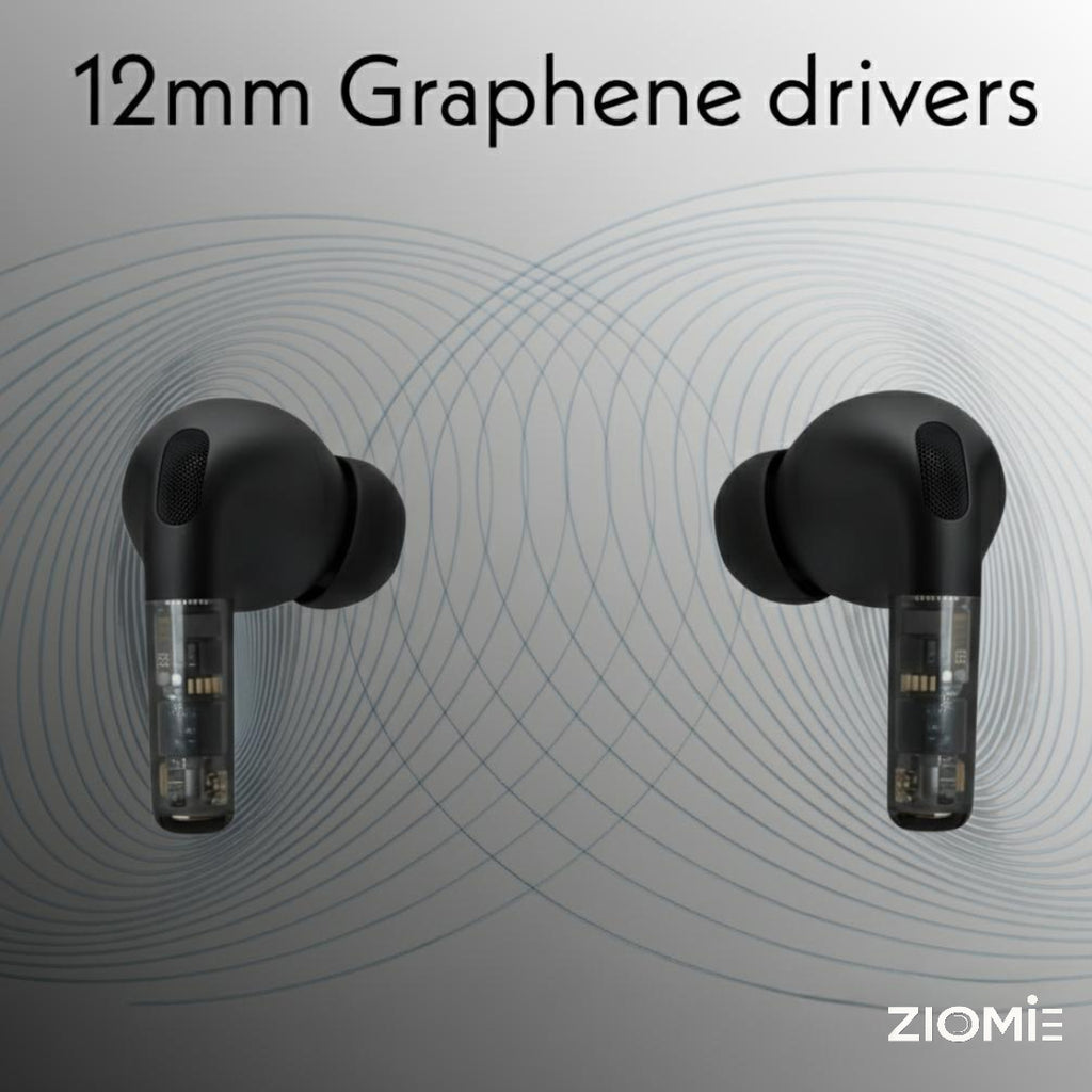 ZIOME Z 12 Pro+ Bluetooth (Black, True Wireless)