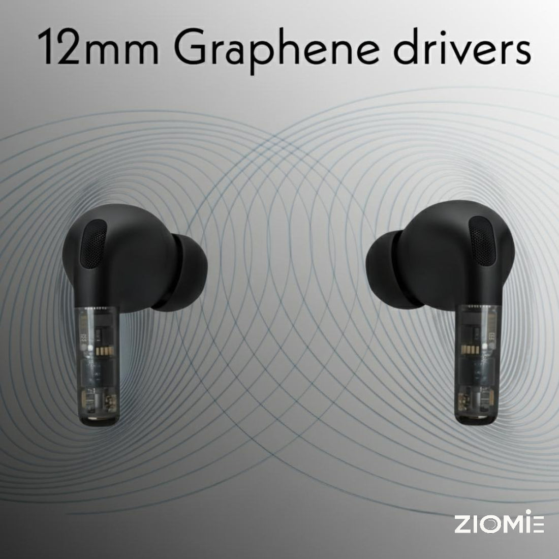 ZIOME Z 12 Pro+ Bluetooth (Black, True Wireless)