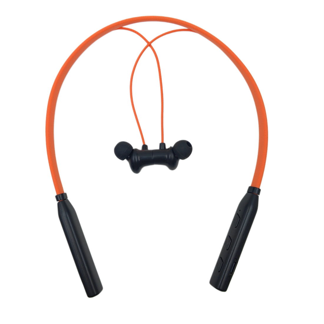 Ziome ZM-05 Neckband 72 Hours Standby time and 24 Hours Playtime Volume and Call Controller Orange-Black