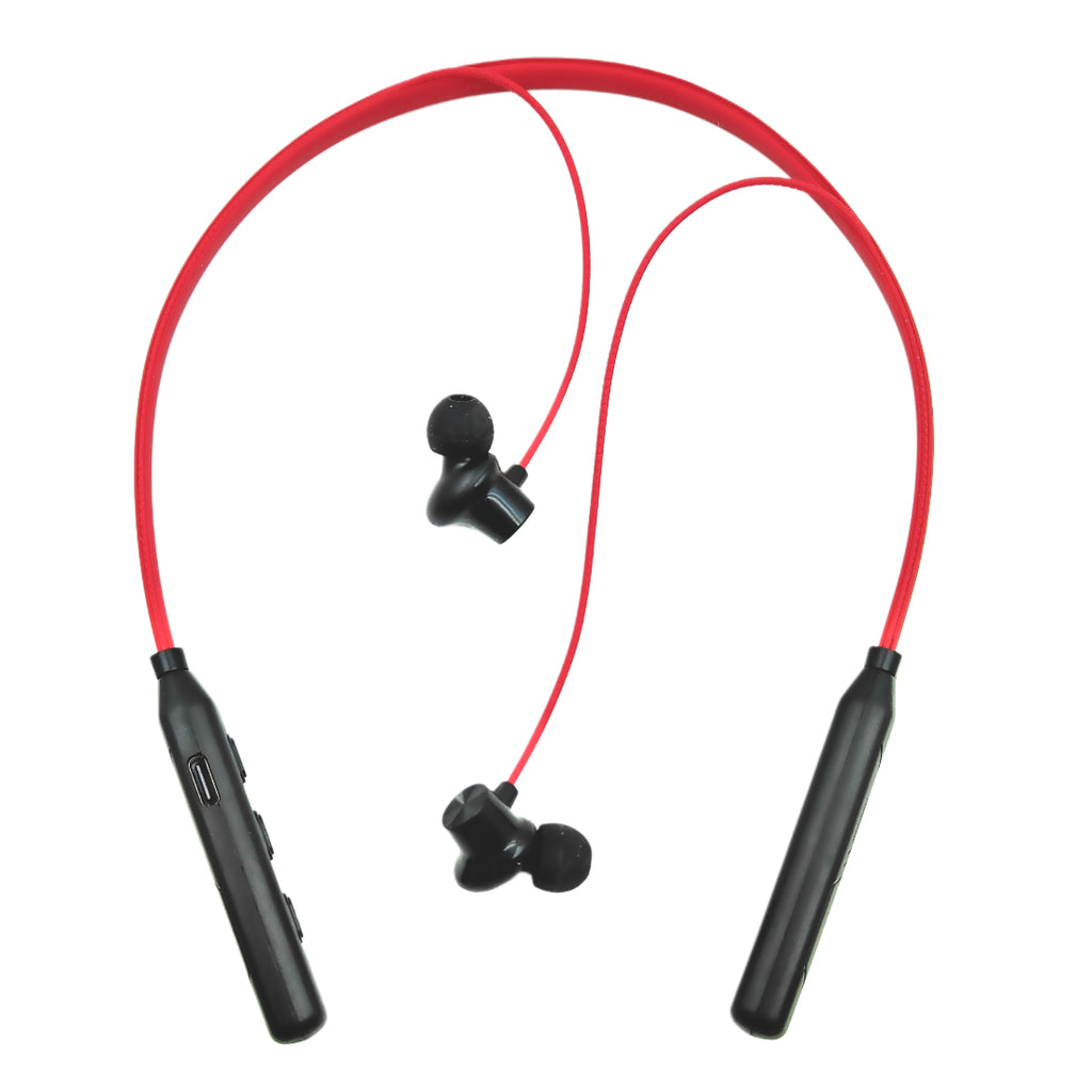 Ziome ZM-01 Neckband 72 Hours Standby time and 24 Hours Playtime Volume and Call Controller Red