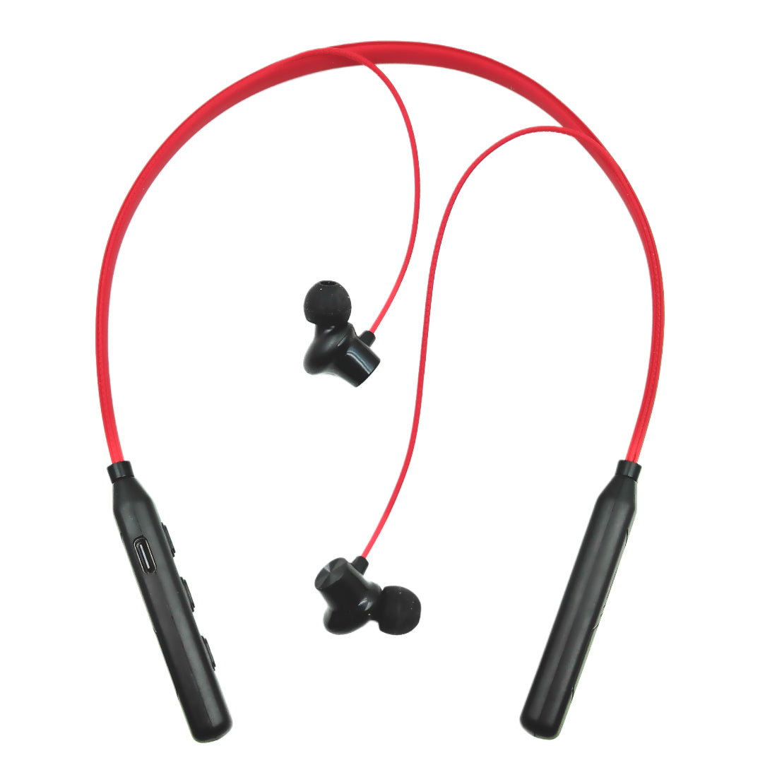 Ziome ZM-01 Neckband 72 Hours Standby time and 24 Hours Playtime Volume and Call Controller Red