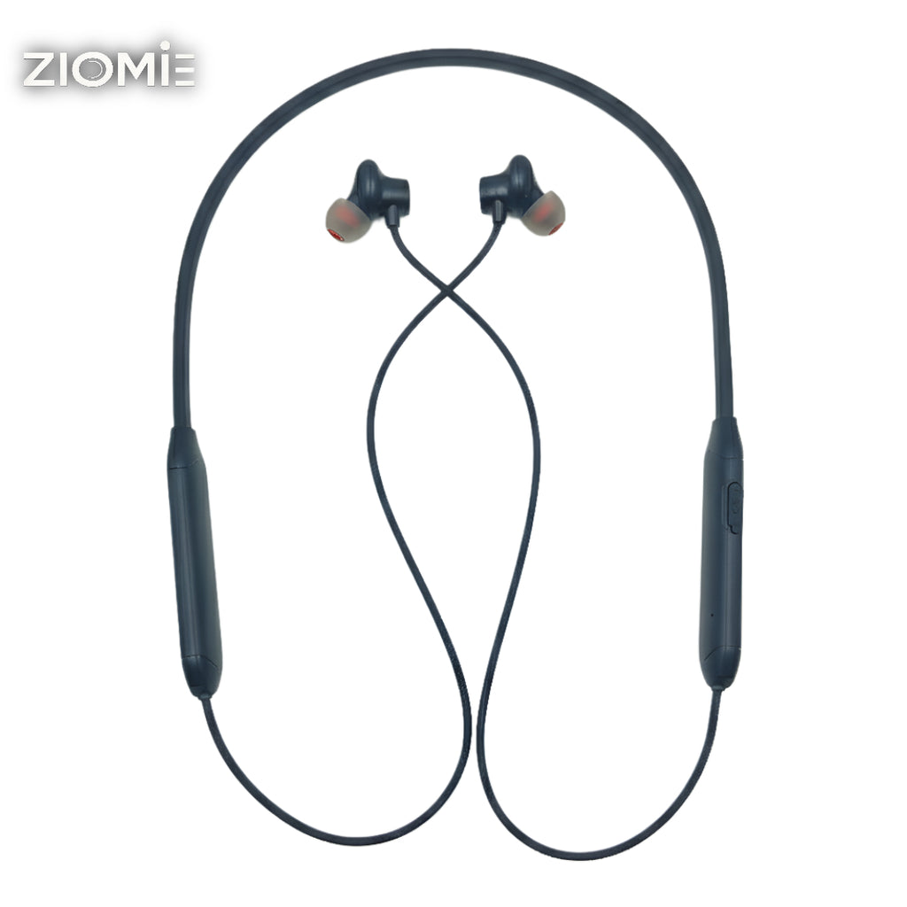 Ziome ZM-102 Neckband , 120 Hours Standby Time, 48 hours, Bluetooth 5.2, Volume and Call Control, Black