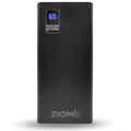 Ziome Digital Power Bank, 10000mAh,  22.5Watt, Type-C, Micro, USB, Black