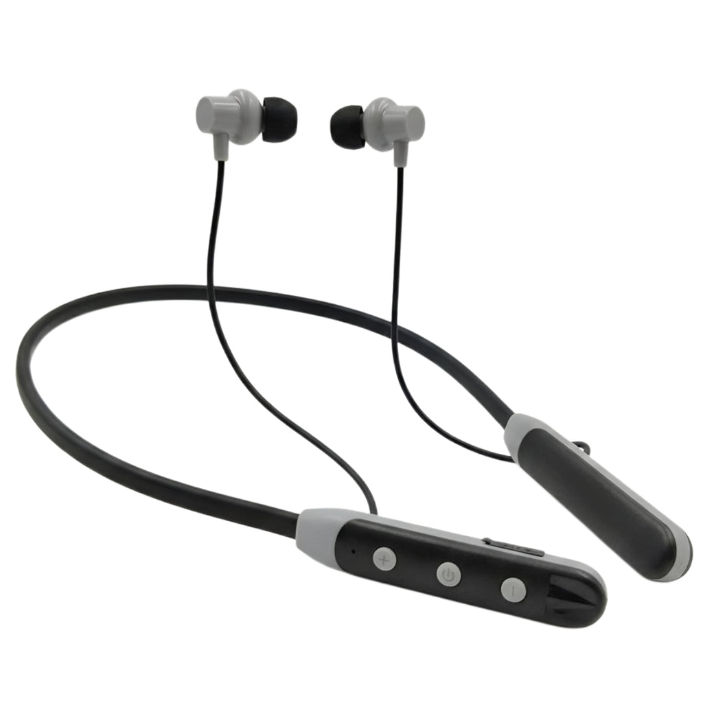 Ziome ZM-04 Neckband 72 Hours Standby time and 24 Hours Playtime Volume and Call Controller grey