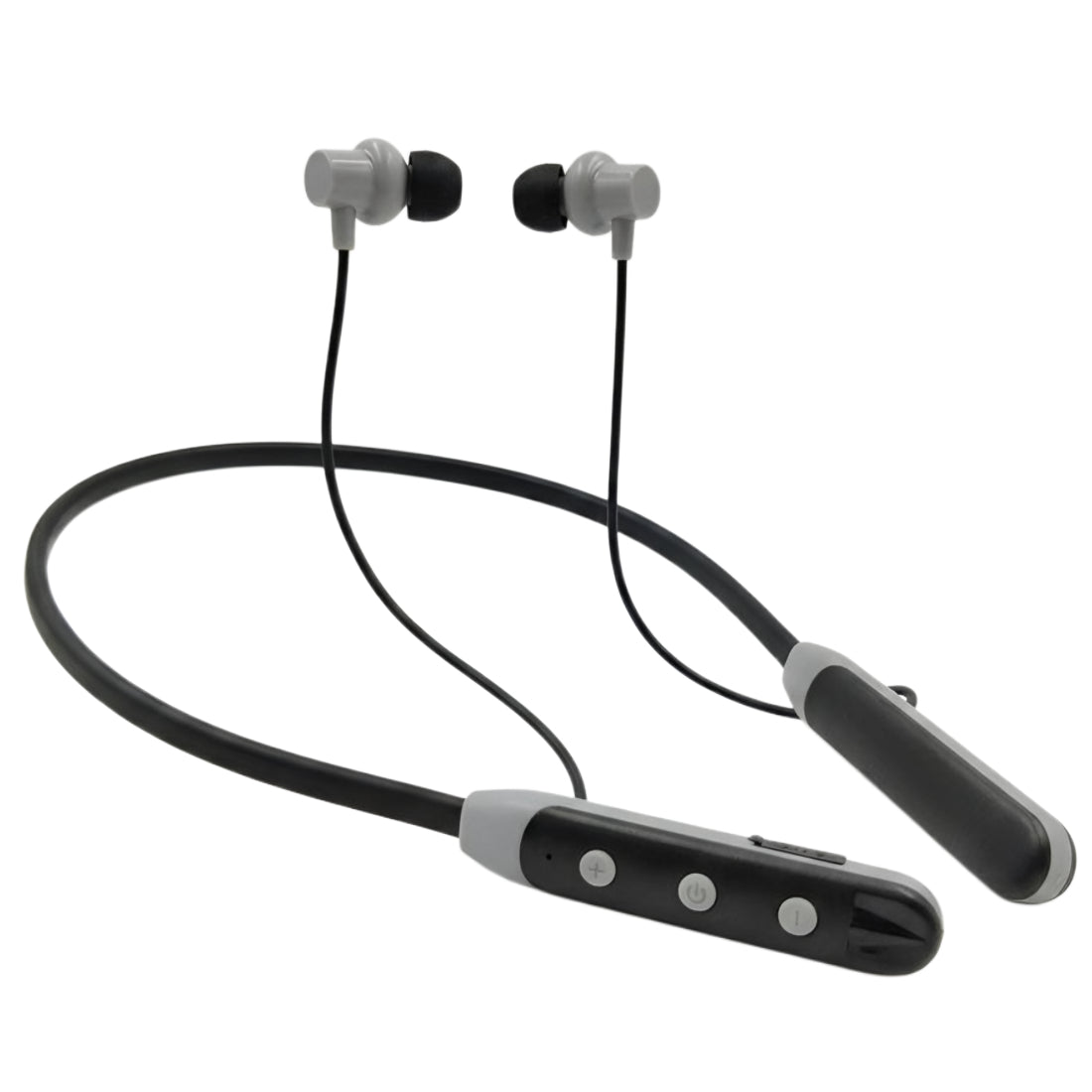 Ziome ZM-04 Neckband 72 Hours Standby time and 24 Hours Playtime Volume and Call Controller grey