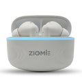 Ziome AIR True Wireless Earbuds with 72 Hours Standby Time, Deep Bass, Fast Charging & IPX4 Water Resistance  White