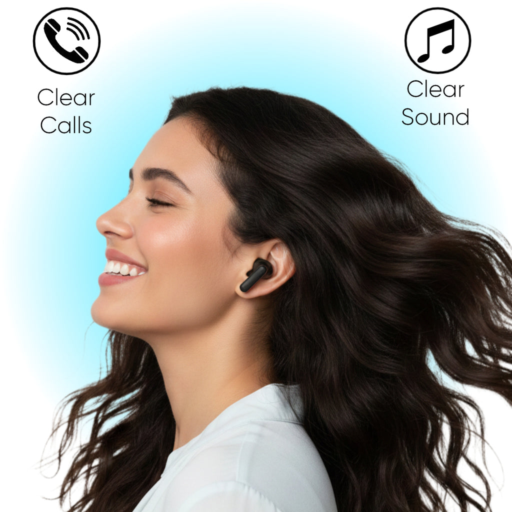 ZIOME Z1- Pro Bluetooth Earbuds (Black-Yellow, True Wireless)