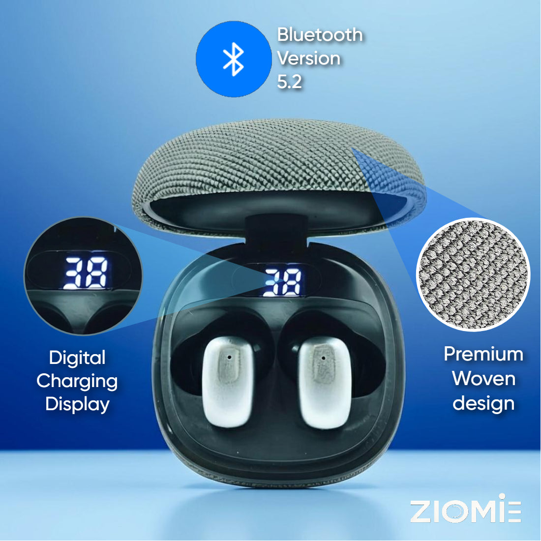 ZIOME Z 14 Pro Bluetooth (Grey, Woven Leather)