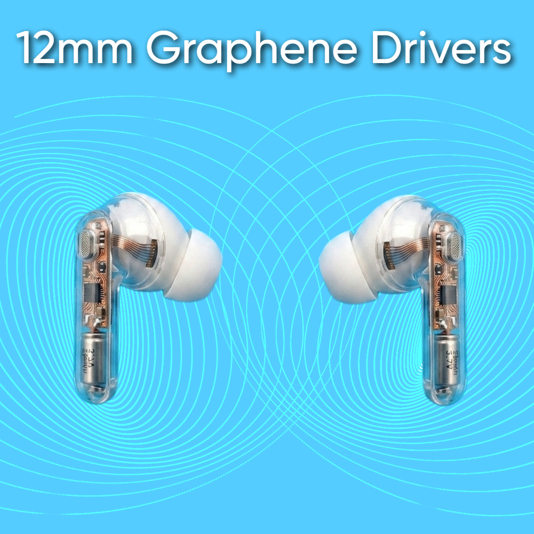 Ziome AIR True Wireless Earbuds with 72 Hours Standby Time, Deep Bass, Fast Charging & IPX4 Water Resistance  White