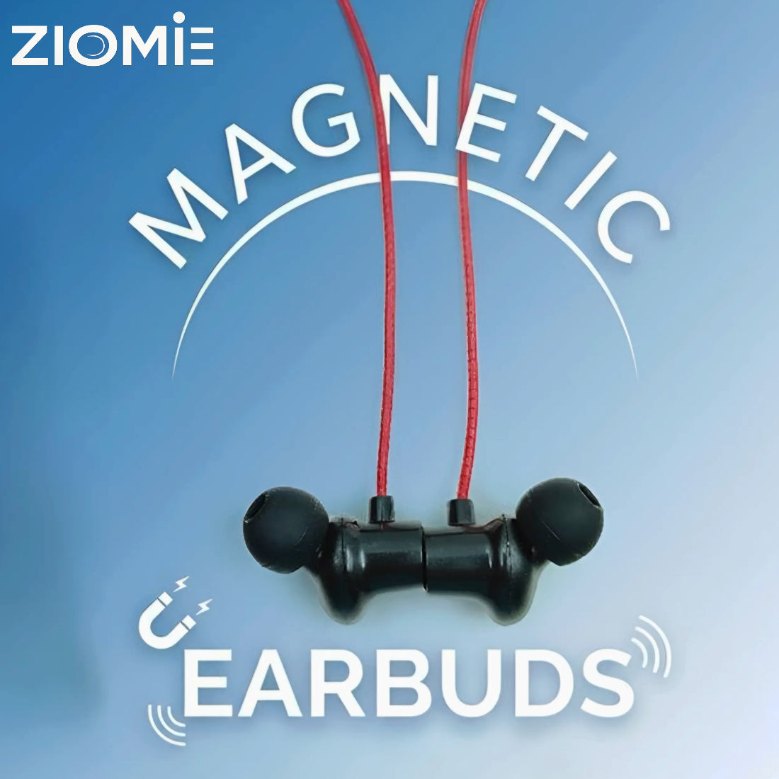 Ziome ZM-01 Neckband 72 Hours Standby time and 24 Hours Playtime Volume and Call Controller Red