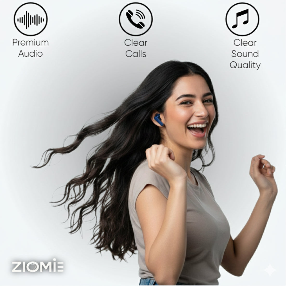 ZIOME Z 11 Bluetooth Gaming (Black, True Wireless)