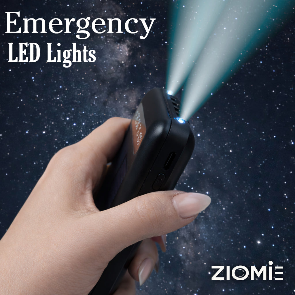 Ziome 10000 mAh 20W Slim Pocket Size Power Bank (Black, Lithium-ion, Power Delivery 3.0, Fast Charging, Quick Charge 3.0 for Mobile, Speaker, Tablet, Trimmer, Earbuds)