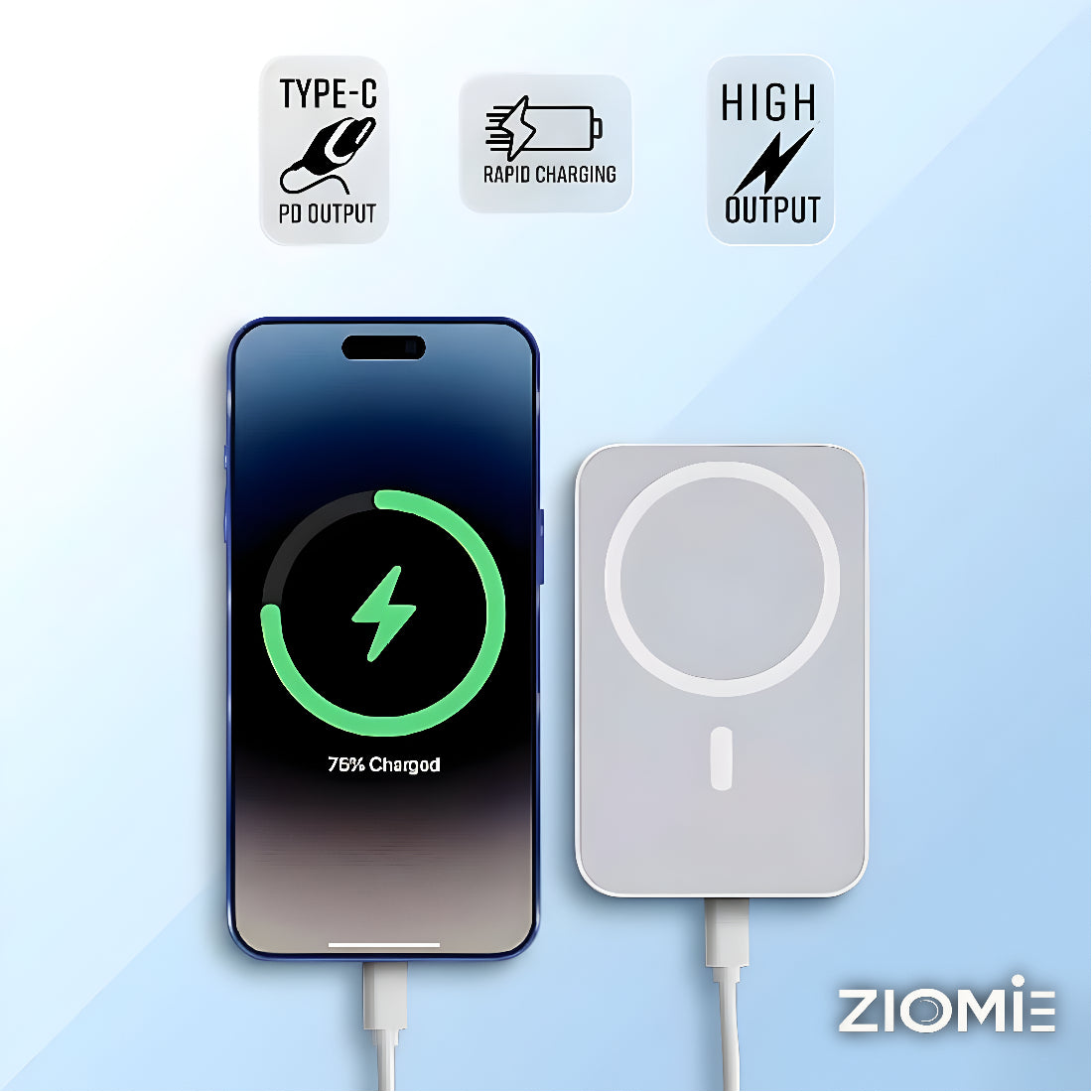 Ziome Magsafe Wireless Power bank 12000mAh 25Watt
