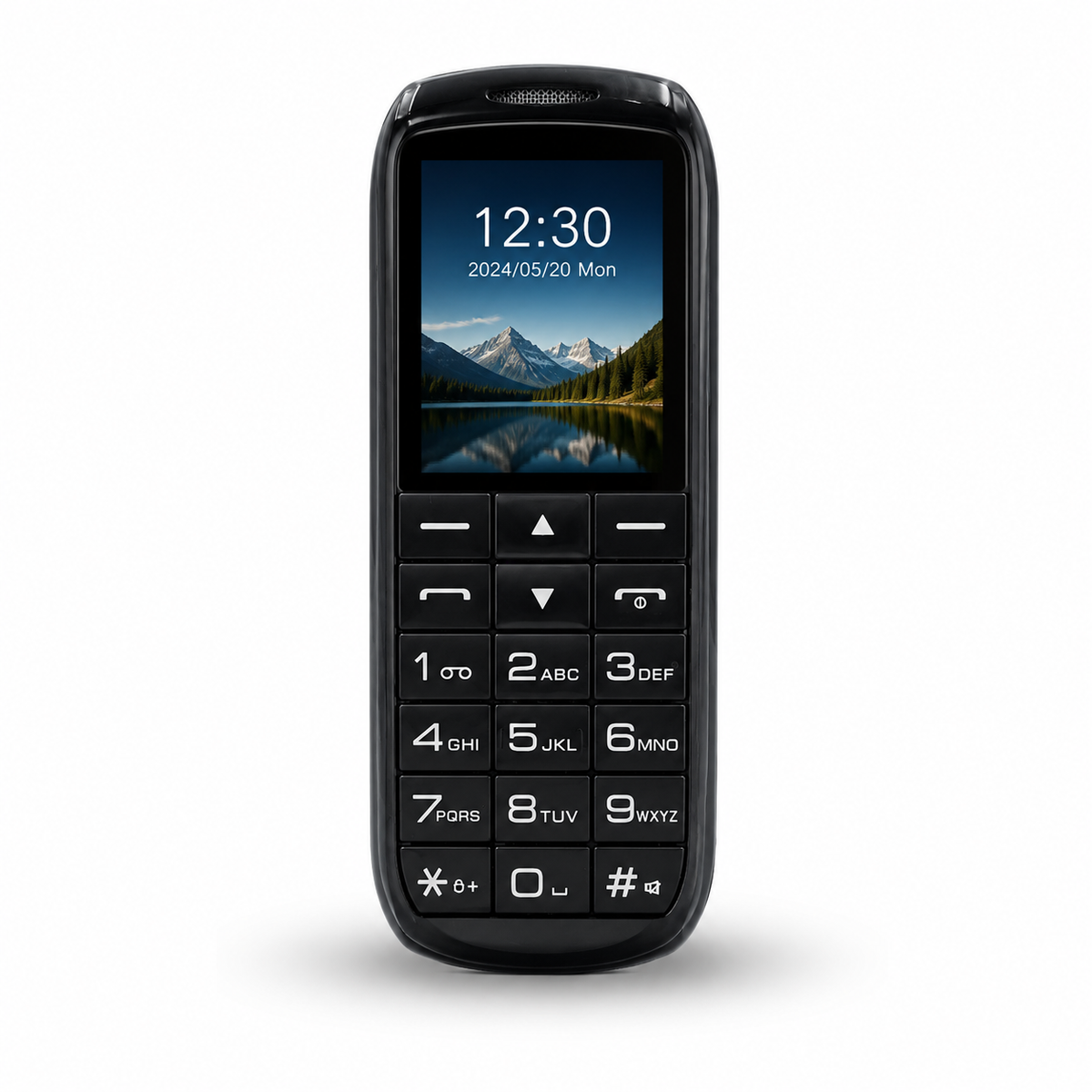 Ziome Z26C Ultra Mini Dual SIM Mobile Phone with Bluetooth Dialer, MP3 Player & Type-C Charging, Black