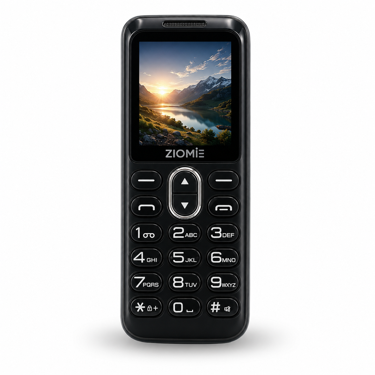 Ziome Z27C Mini Bluetooth Dialer Phone, Dual SIM Dual Standby, Type-C Charging, Crystal Keypad, MP3 Player, FM Radio, Black