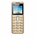Ziome Z27C Mini Bluetooth Dialer Phone, Dual SIM Dual Standby, Type-C Charging, Crystal Keypad, MP3 Player, FM Radio, Gold