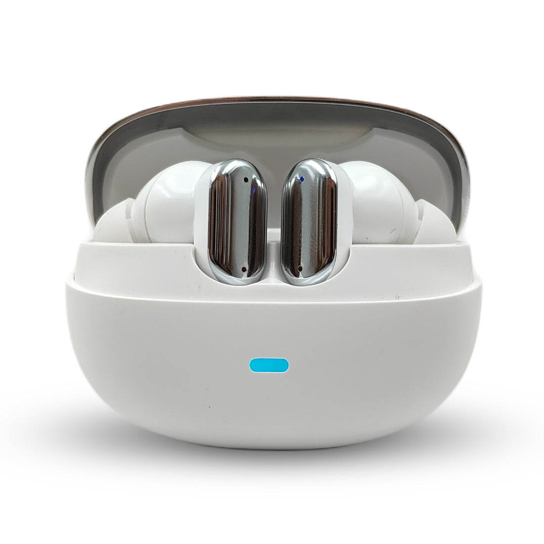 Ziome Z6 Pro Bluetooth Earbuds (White-Silver, TWS)