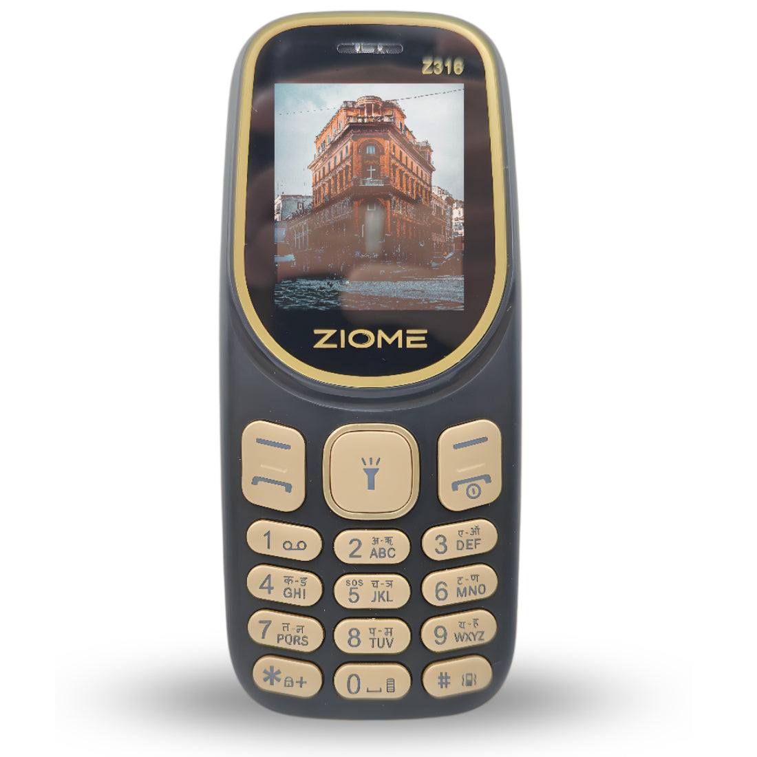 Ziome Z-316 Phone Dual SIM, Mp3/Mp4 player, Feature Phone, Black