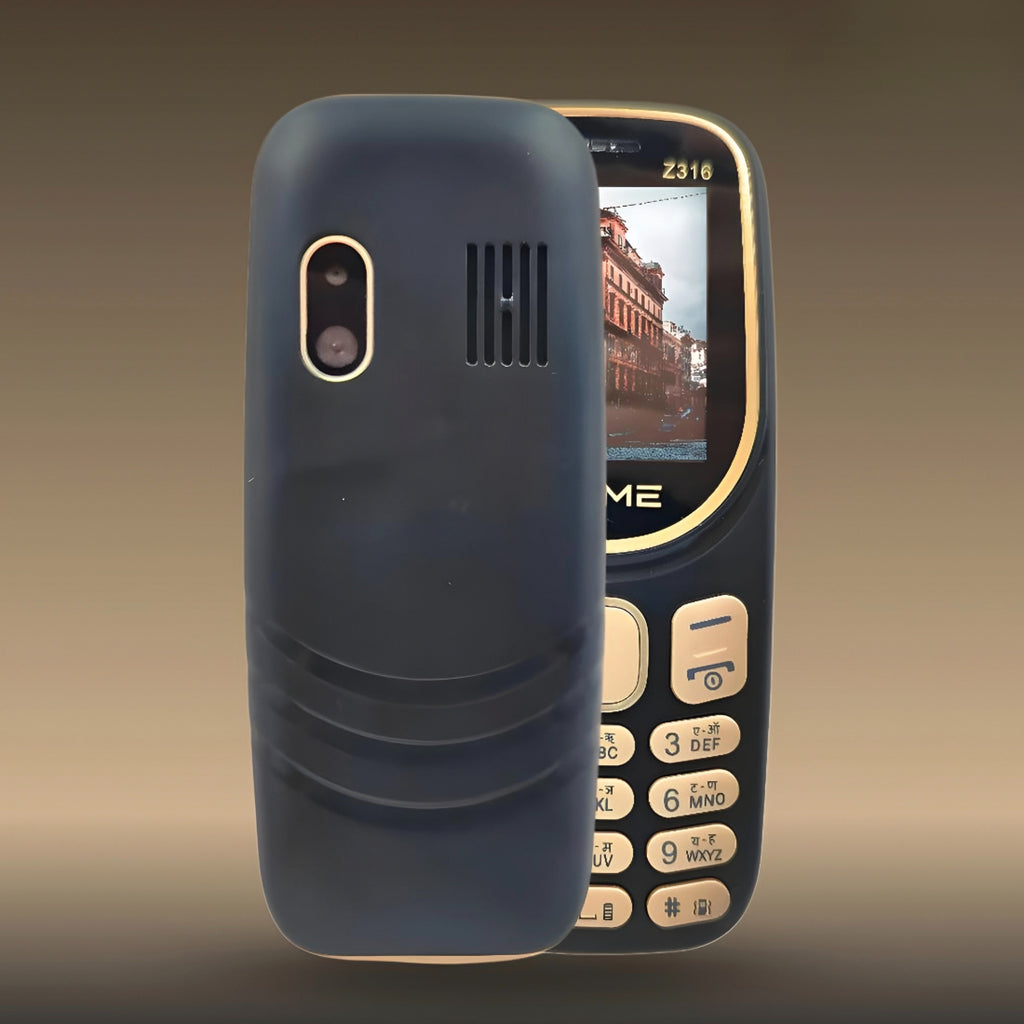 Ziome Z-316 Phone Dual SIM, Mp3/Mp4 player, Feature Phone, Black