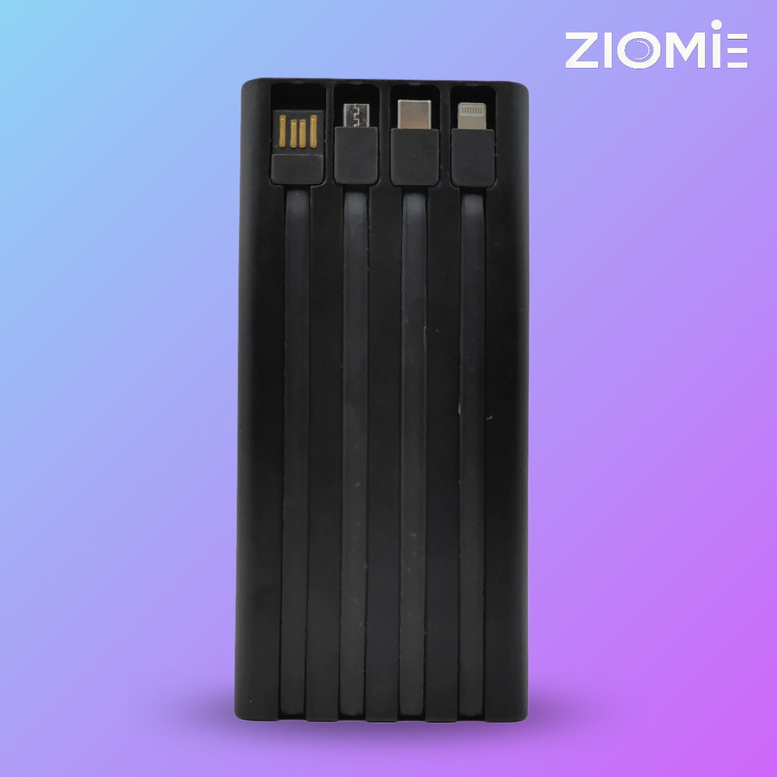 Ziome 4 in 1 Power Bank 10000mAh 22.5 Watt (Type-C; Micro USB; Lightning; USB)