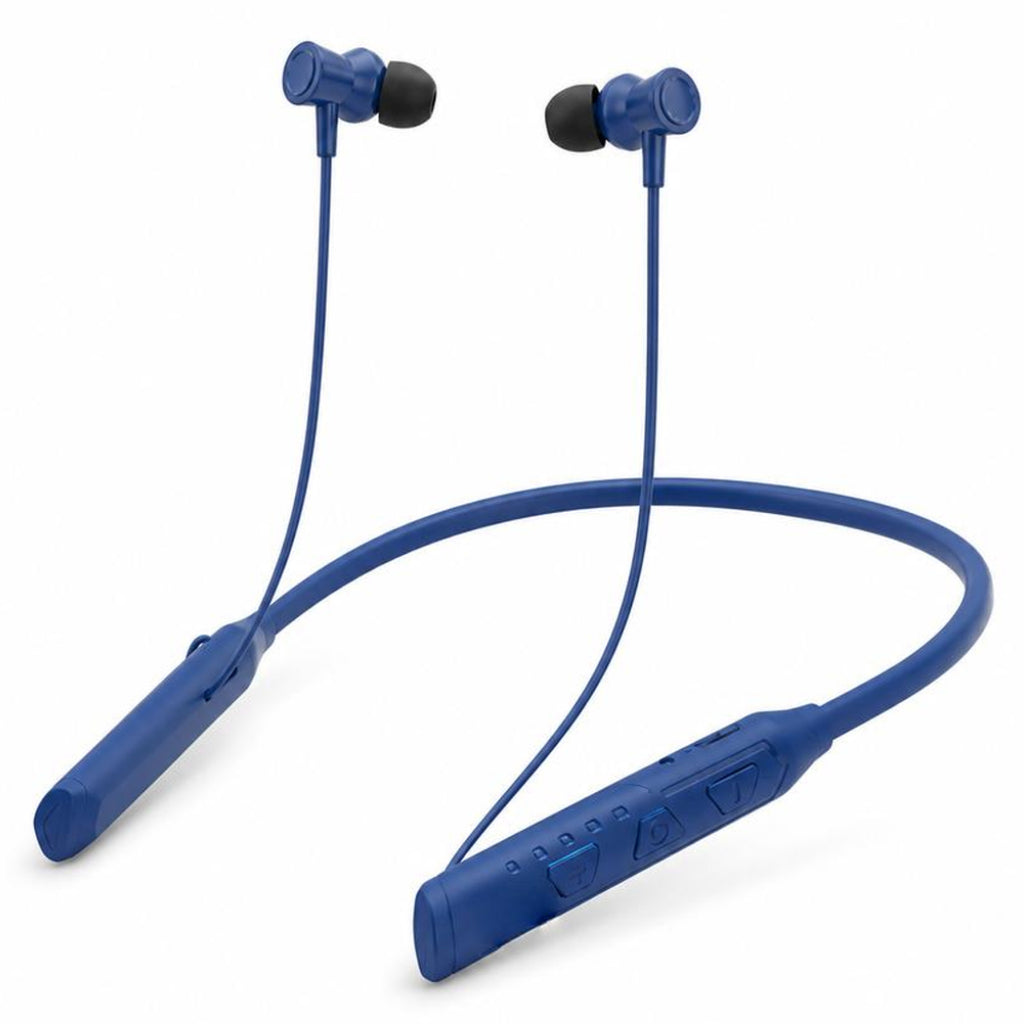Ziome ZM-03 Neckband 72 Hours Standby time and 24 Hours Playtime Volume and Call Controller Blue
