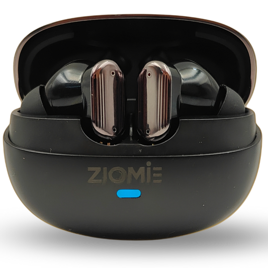 Ziome Z6 Pro Bluetooth Earbuds (Black-Purple, TWS)