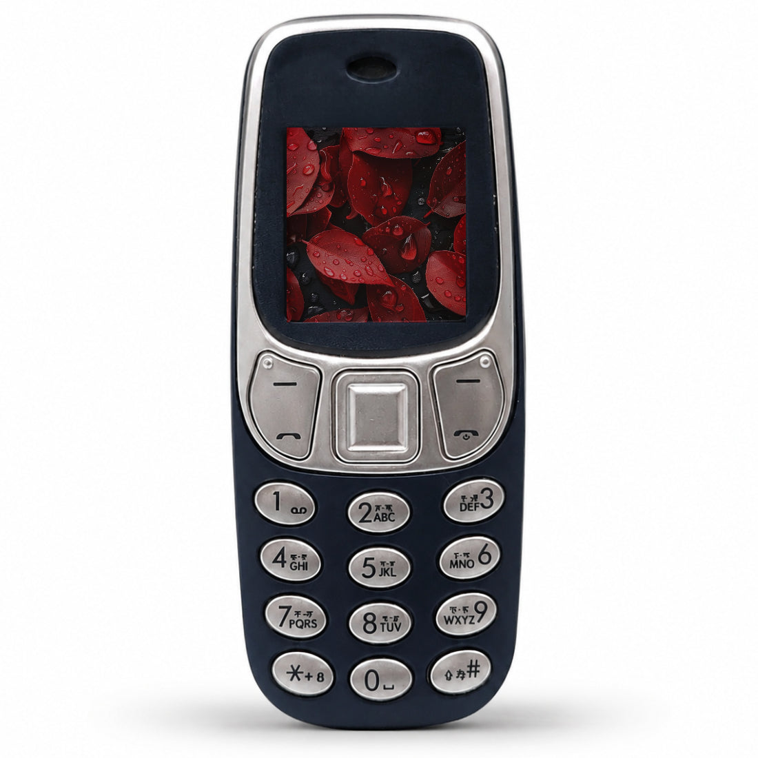 Ziome ZM-10 Ultra Mini Dual SIM Mobile Phone with Bluetooth Dialer, MP3 Player & Type-C Charging Blue