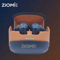 Ziome Z3-Pro Bluetooth Earbuds (Blue-Brown. TWS)