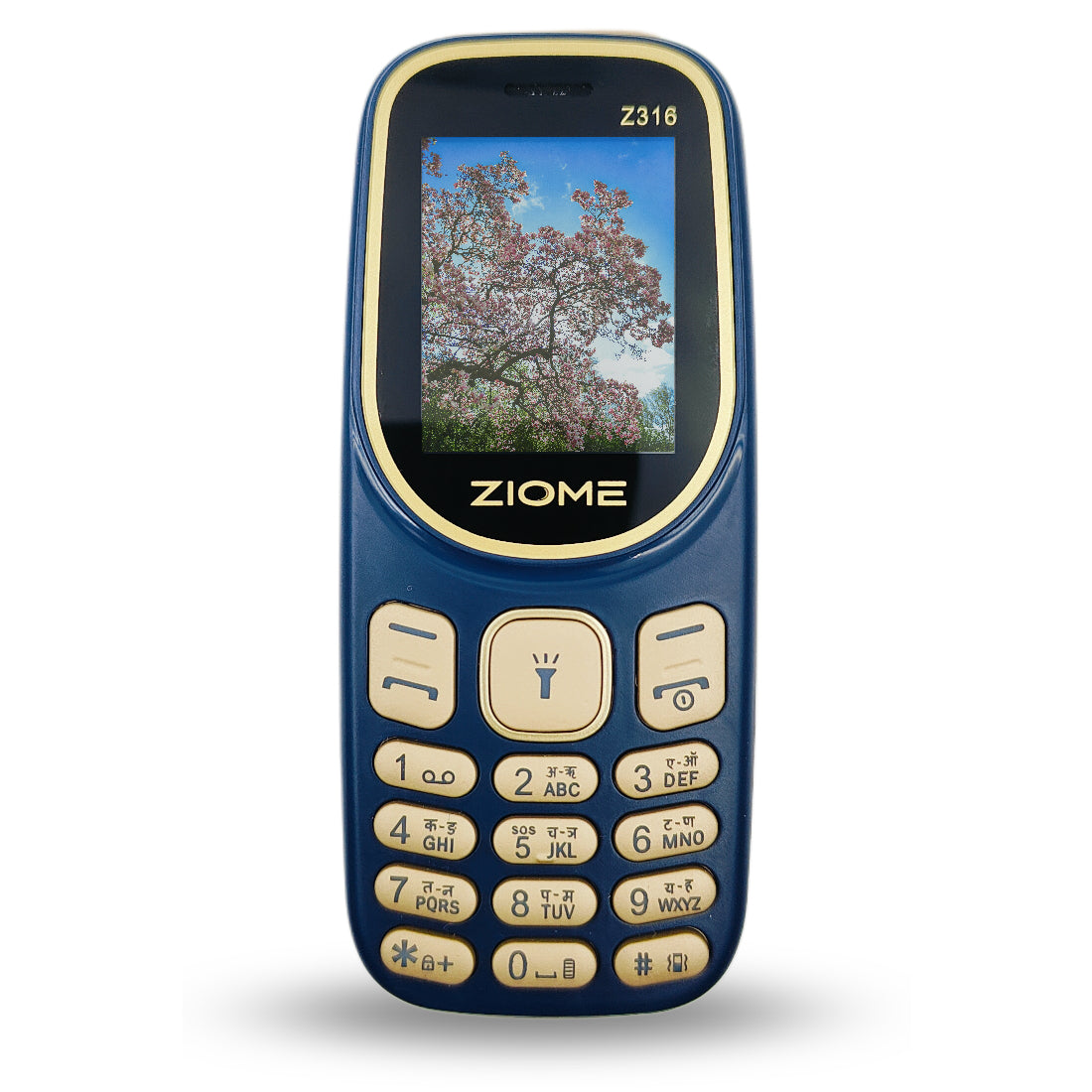 Ziome Z-316 Phone Dual SIM, Mp3/Mp4 player, Feature Phone, Blue