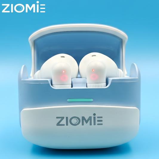 Ziome Z3-Pro Bluetooth Earbuds (Blue-White, TWS)