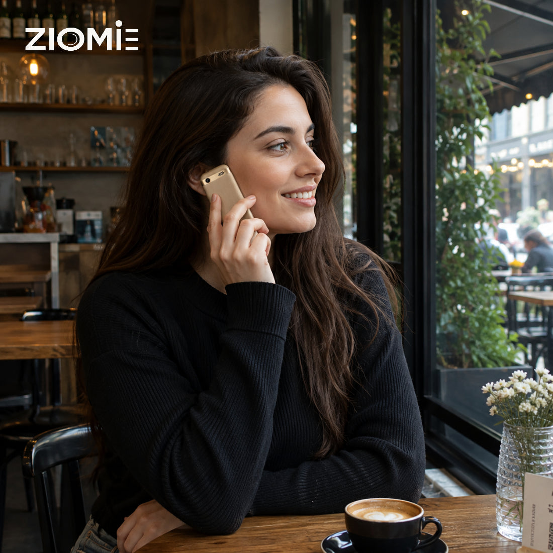 ZIOME Z3000+ Dual SIM Feature Phone with 2500mAh Battery, Dedicated Media Controls & Torch Slider, Wireless FM, 1.77-inch Display, Golden